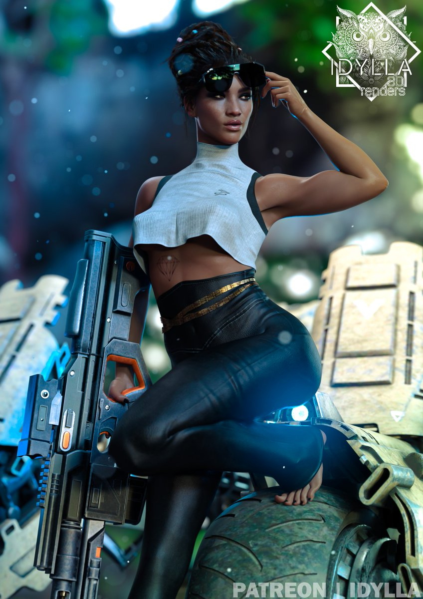 Panam Palmer trail runner  Cyberpunk Motorcycle Rebel