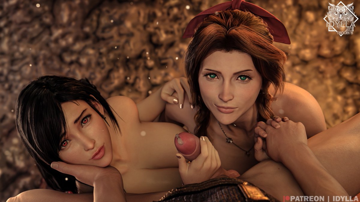 Legendary Trio Part 2 - 4k on Patreon Aerith Gainsborough Tifa Rule34