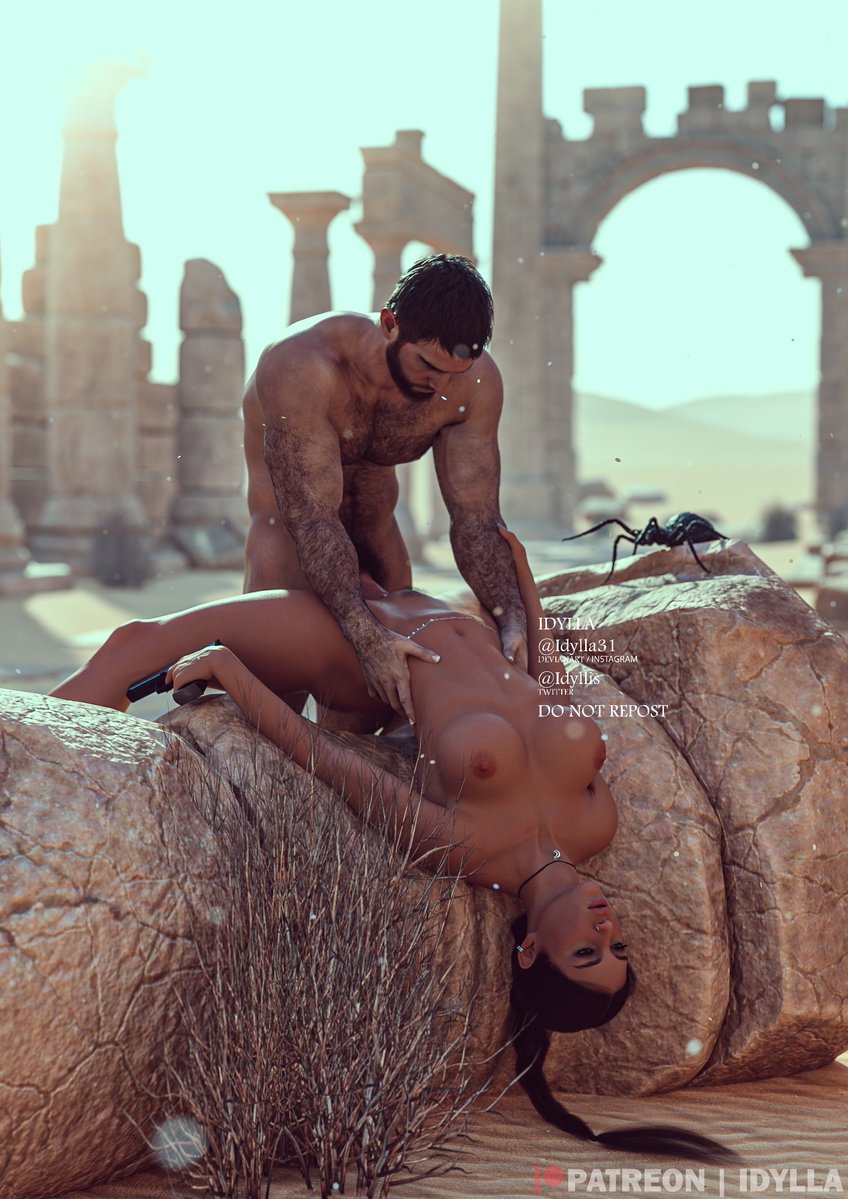Egypt time in DazStudio myartwork deviantart 3dart 3dartwork 3drender 3drendering 3D 3DModel 3Dartist Daz3D iray sexy sexyfemale adultarts LaraCroft ChrisRedfield.  #egypt Sexy