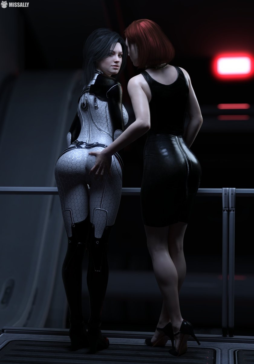 Miranda Lawson and Shepard Mass Effect Miranda Lawson Mass Effect Commander