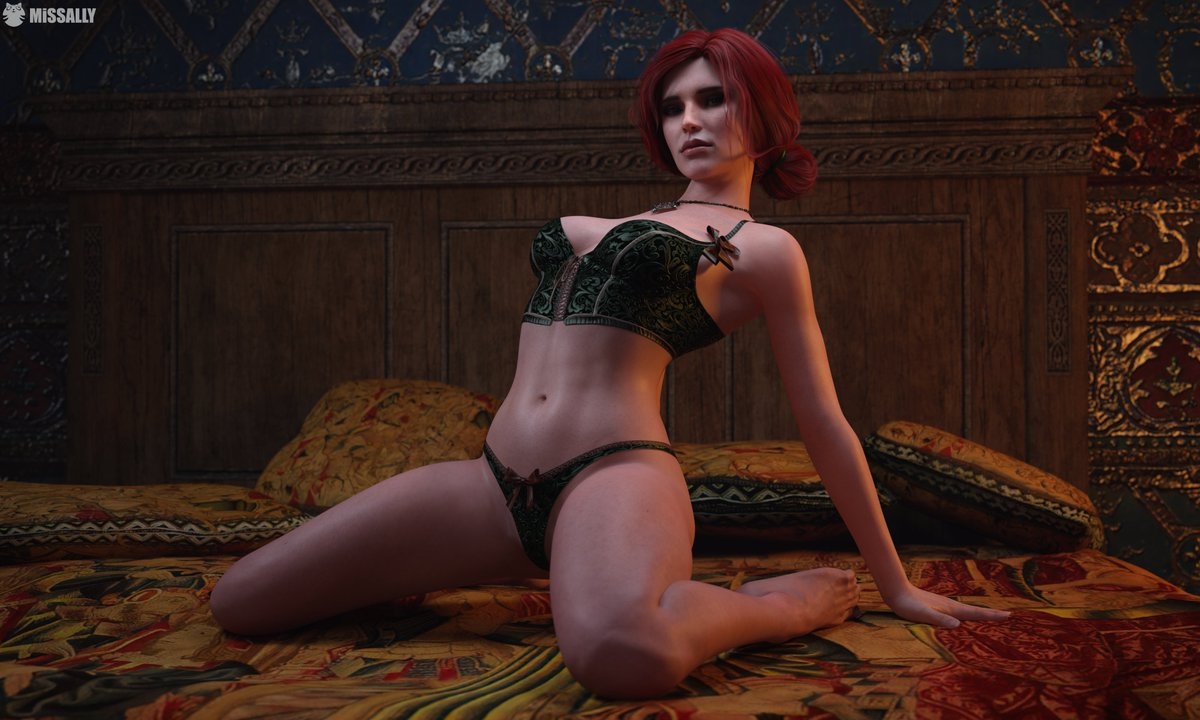 Triss Merigold The Witcher Sorceress Fantasy Witch Beauty Magic