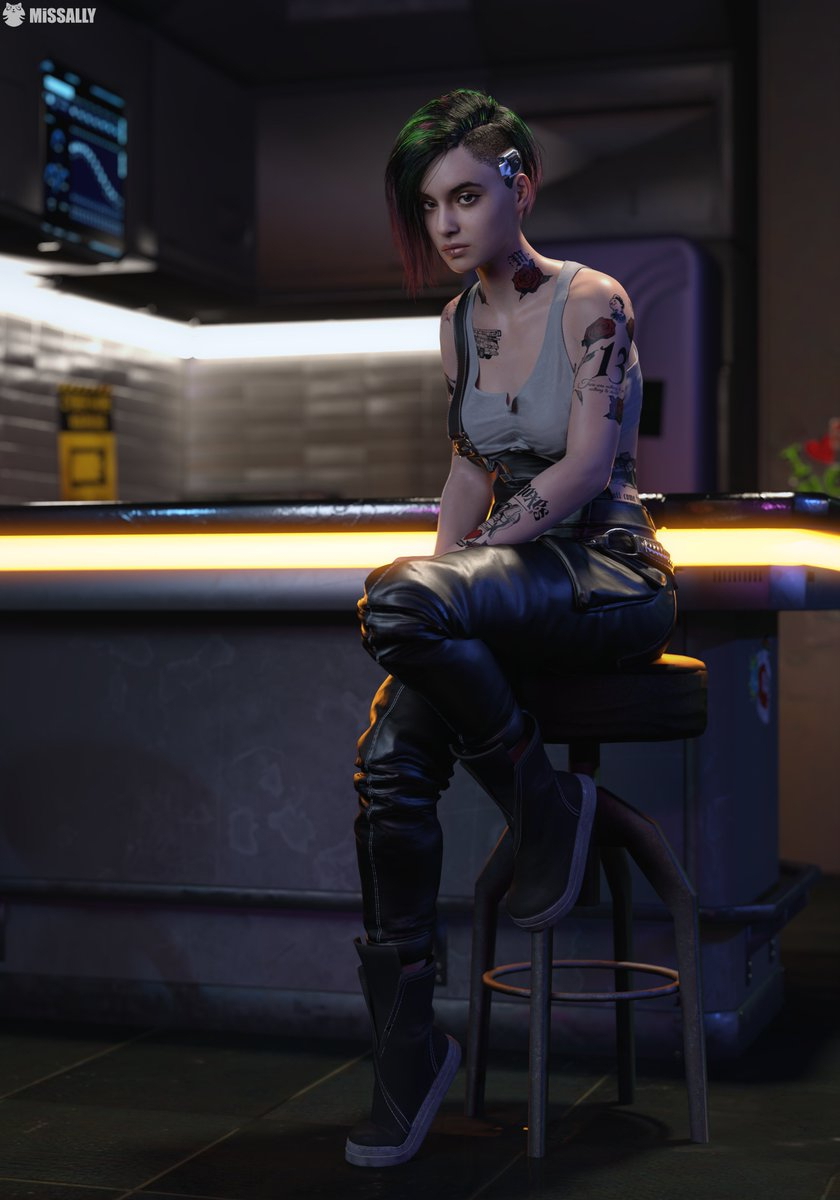 Judy Alvarez Cyberpunk 2077 Game 3D Art Daz Studio Daz3D DAZ MissAlly Cyberpunk2077 Game Art