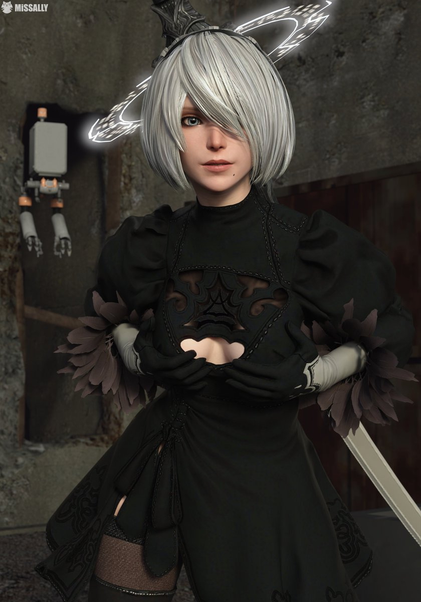 2B NierAutomata Game 3D Art DazStudio Daz3D DAZ  