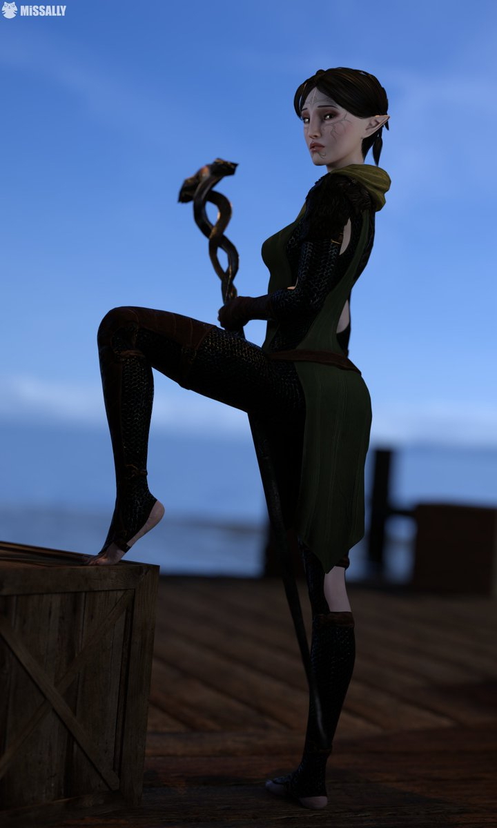 Merrill Dragon Age Art by MissAlly Mage Elf
