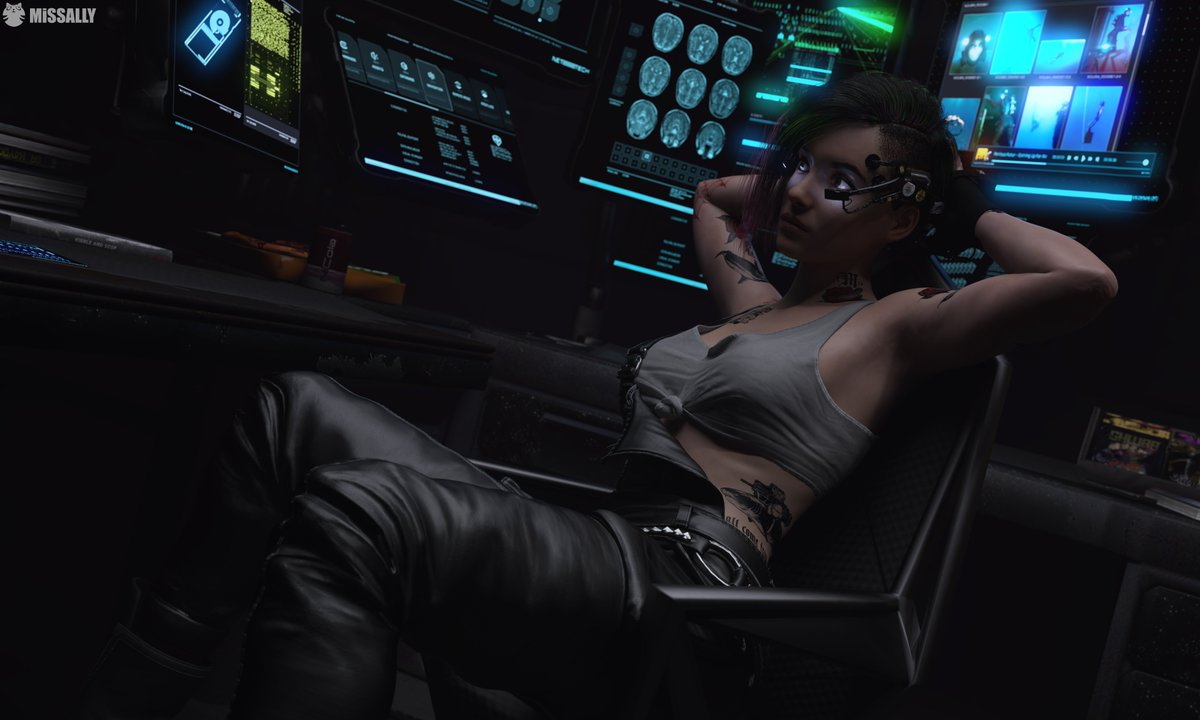 Judy Alvarez Cyberpunk 2077 Game 3D Art Daz Studio Daz3D DAZ MissAlly Judy Alvarez Cyberpunk2077 Game Art