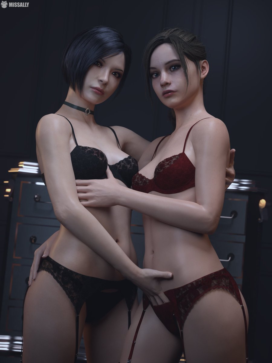 Ada Wong and Claire Redfield 3D Art Daz Studio Daz3D Daz MissAlly Biohazard Horror