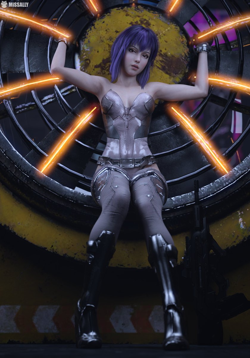 Motoko Kusanagi Ghost in the Shell  Cyberpunk Police Cyborg