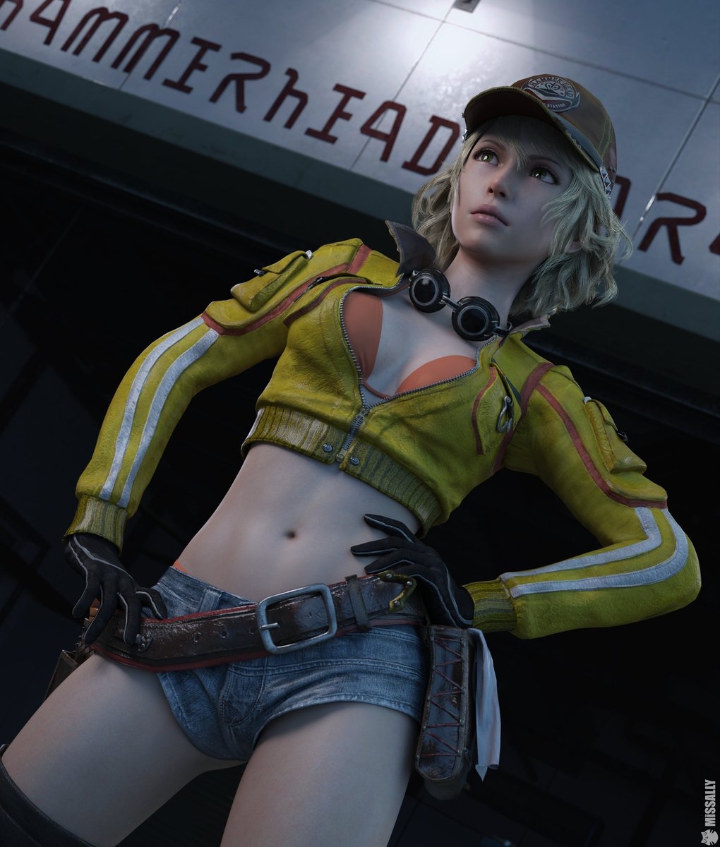 Cindy Aurum Final Fantasy  Fantasy Character Videogame Female Mechanic Beauty Blonde Cute