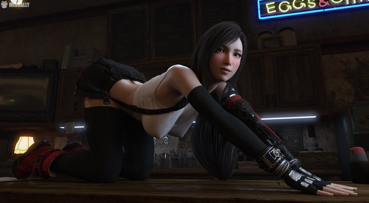 Tifa Lockhart Final Fantasy 3DArt DazStudio Daz3D Daz MissAlly  Video Games Heroine Fantasy
