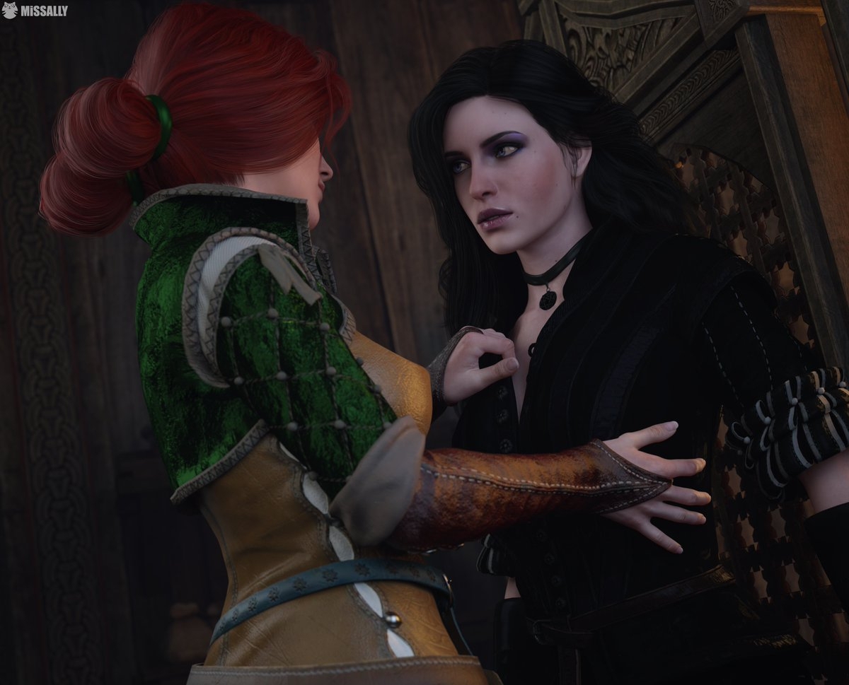 Triss Merigold and Yennefer The Witcher Triss Yennefer di Vengerberg Game