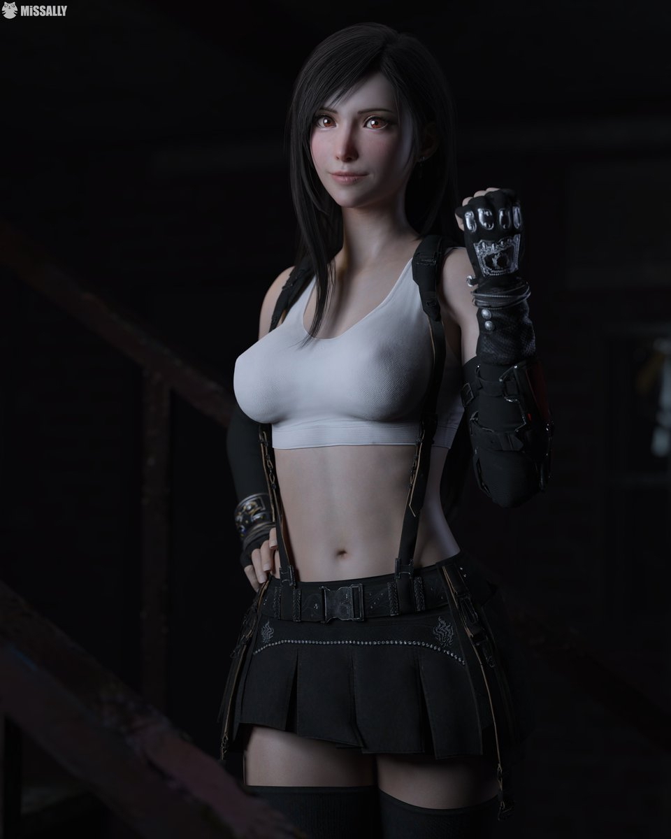 Tifa Lockhart Final Fantasy 3D Art DazStudio Daz3D Daz MissAlly Tifa Final Fantasy 