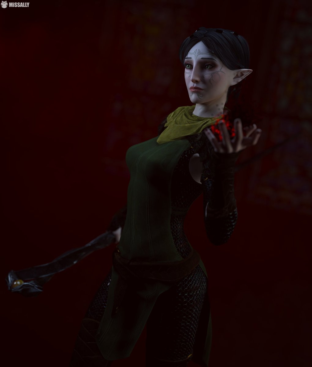 Merrill Dragon Age 3D Art Daz Studio Daz3D Daz MissAlly Mage Fantasy Elf