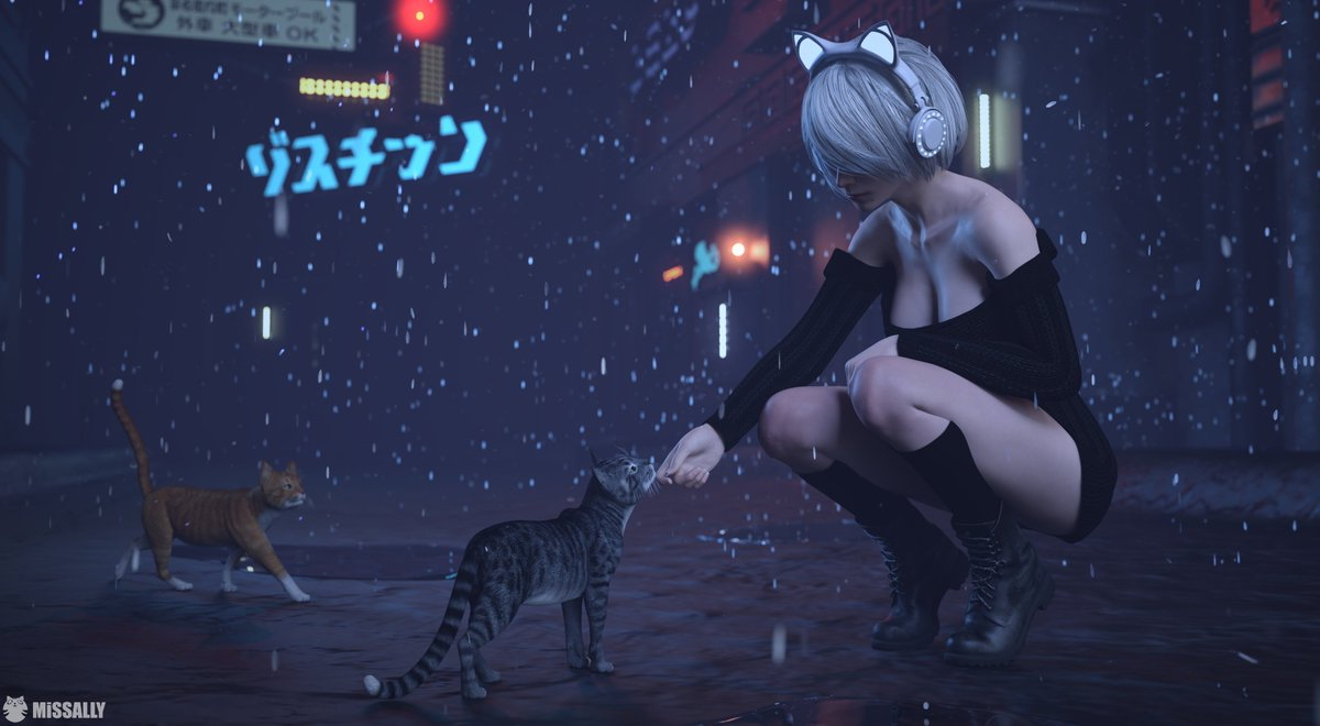 2B NierAutomata Game 3D Art DazStudio Daz3D DAZ  Aesthetic