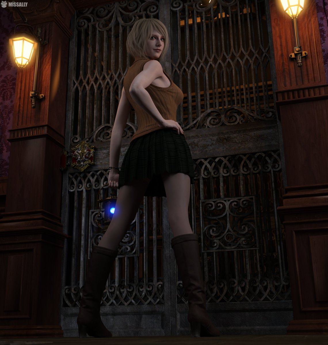 Ashley Graham Resident Evil 3DArt DazStudio Daz3D Daz MissAlly  Horror Heroine