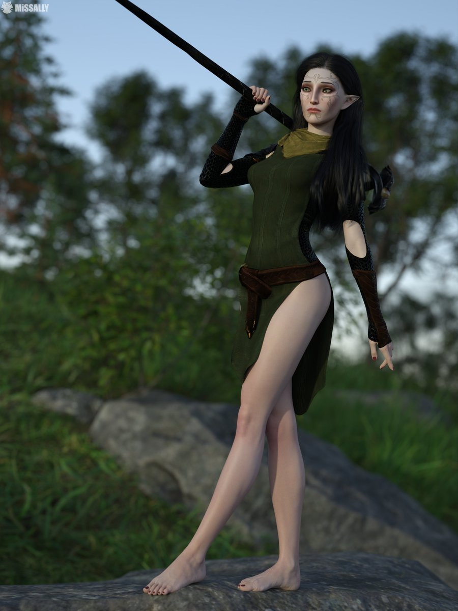 Merrill Dragon Age Art Illustration Mage Elf 2