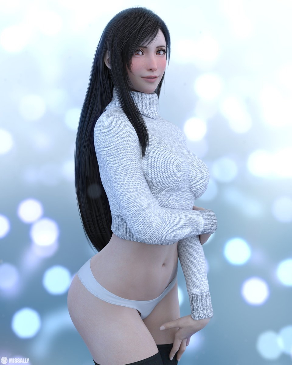 Tifa Lockhart Final Fantasy 3D Art Daz Studio Daz3D Daz MissAlly Square Enix Video Games Character Fighting Heroine Fantasy