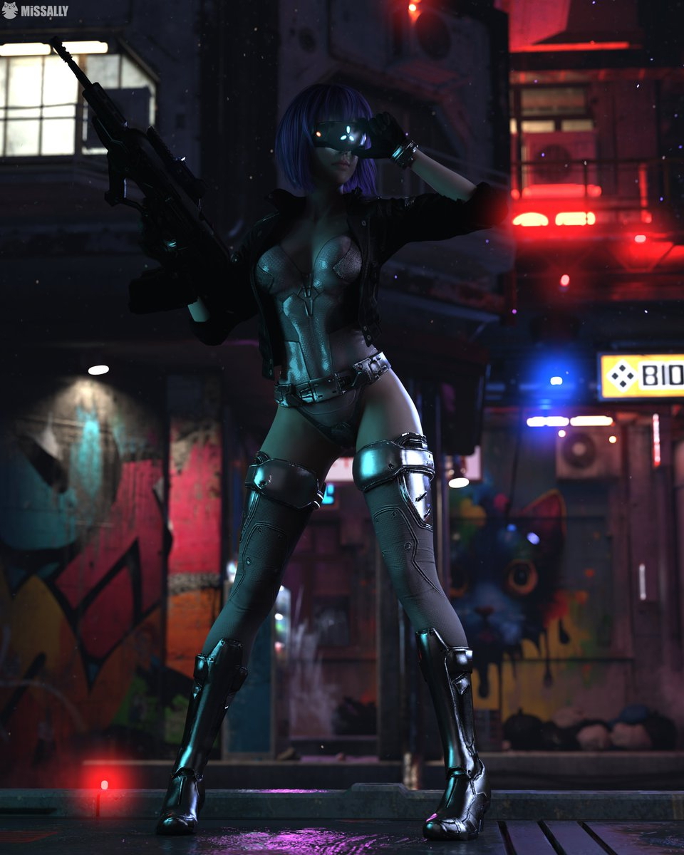 Motoko Kusanagi Ghost in the Shell  Cyberpunk Anime Cyborg Military Female
