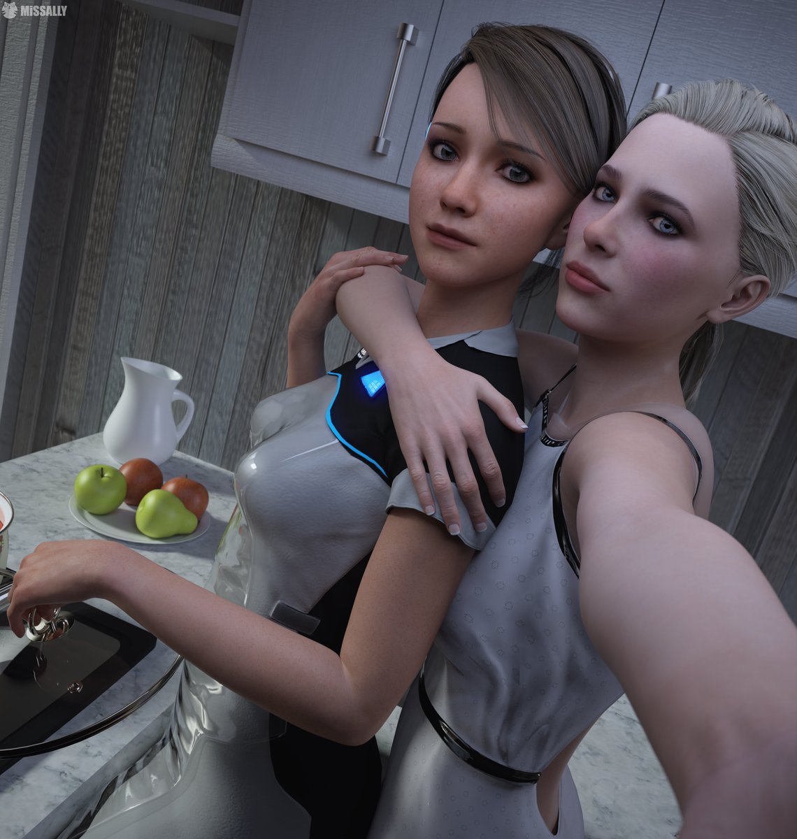 Kara and Chloe Detroit Become Human North 