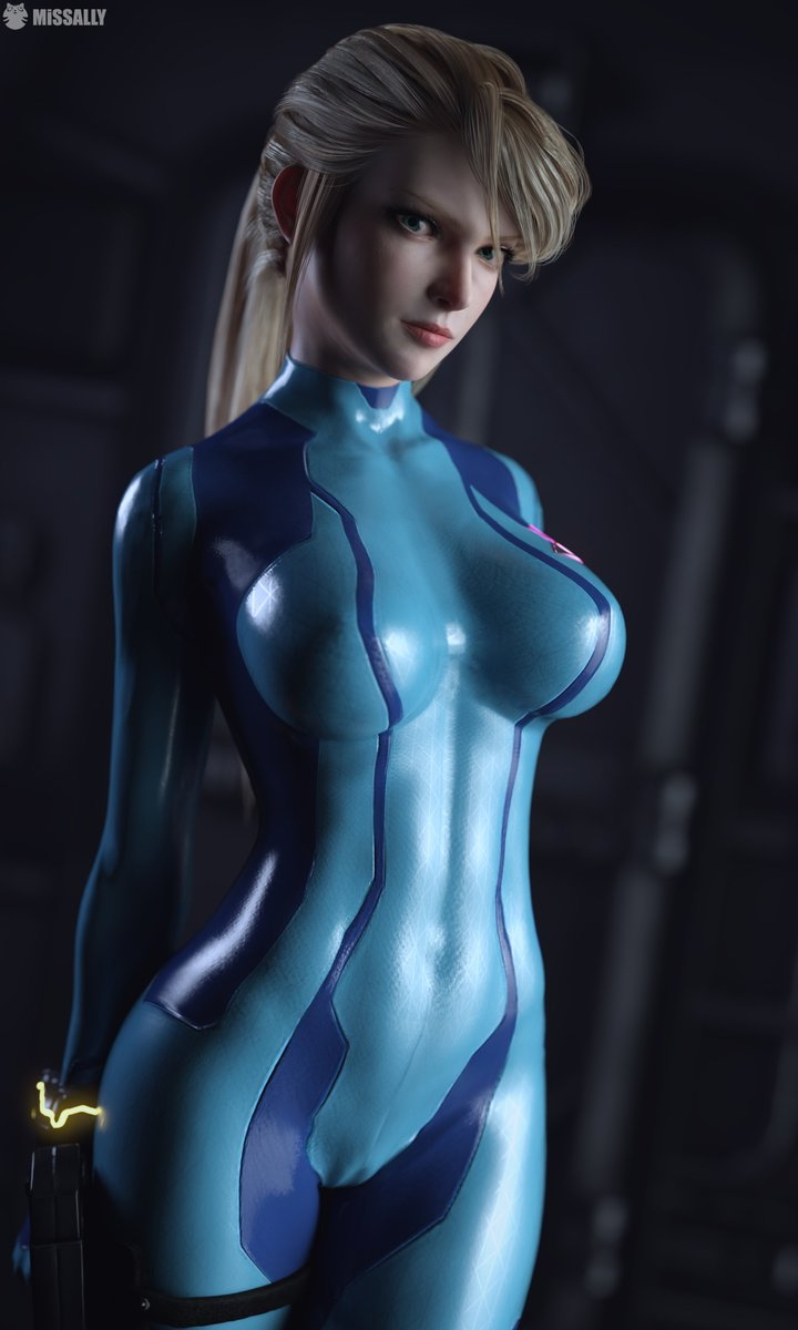 Samus Aran Metroid 3D Art Daz Studio Daz3D DAZ MissAlly  