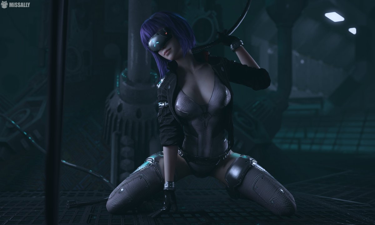 Motoko Kusanagi Ghost in the Shell  Cyberpunk Anime Cyborg