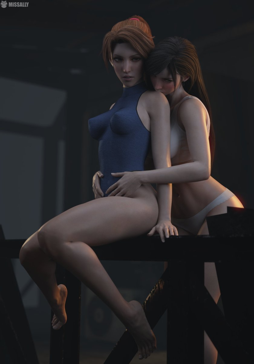 Jessie Rasberry and Tifa Lockhart Final Fantasy Jessie Tifa Finalfantasy