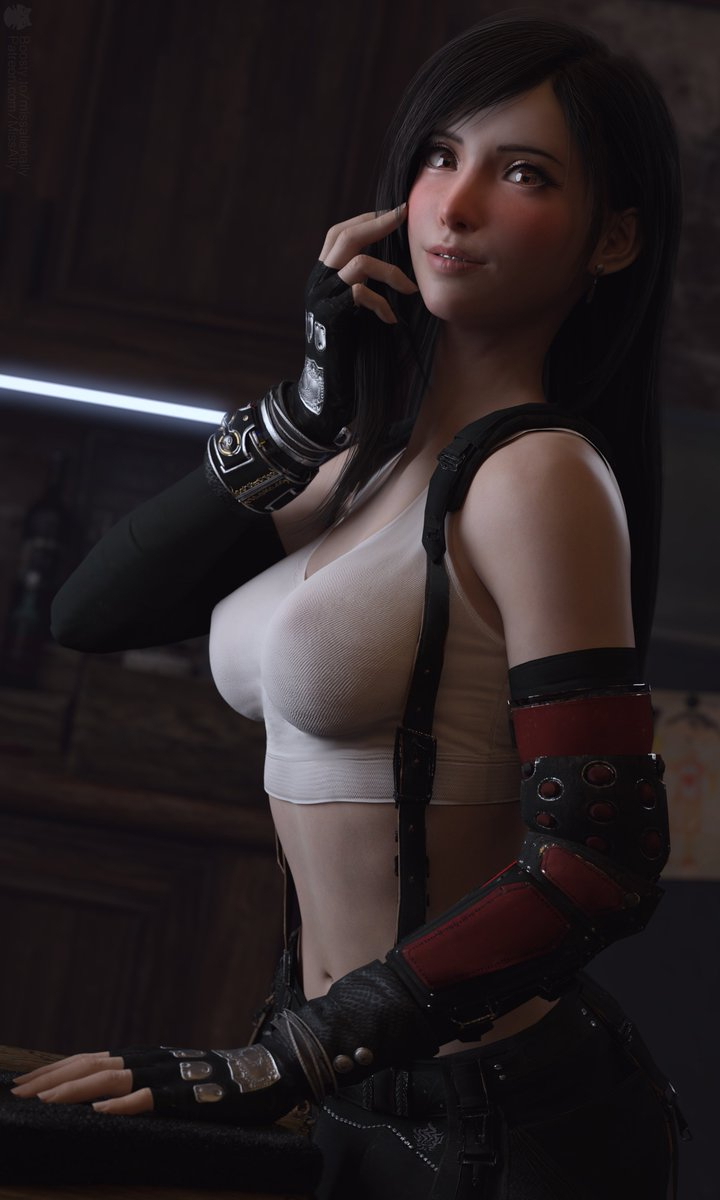 Tifa Lockhart Final Fantasy Art Tutorial  Female Warrior Fighter Strong Fantasy