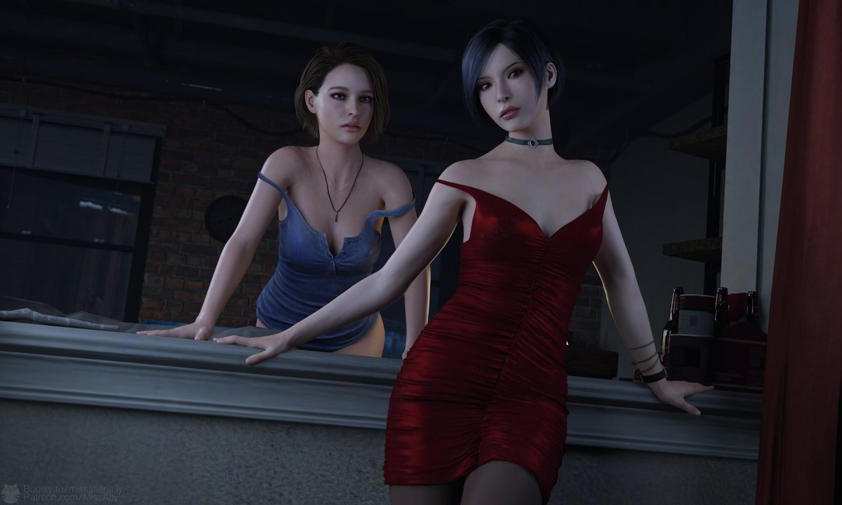 Ada Wong and Jill Valentine Resident Evil Biohazard Zombie Horror