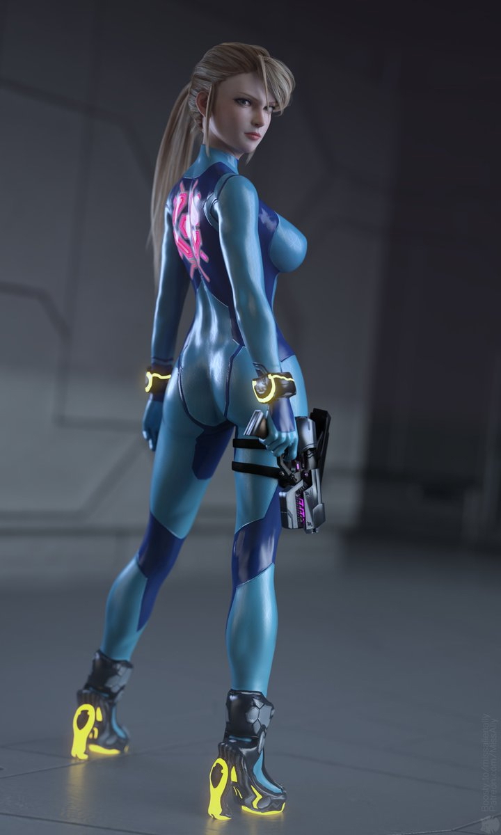 Samus Aran Metroid Game 3D Art DazStudio Daz3D DAZ Metroid Game Art