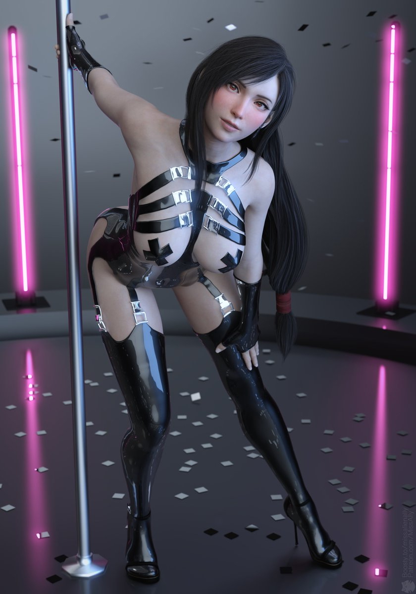  Tifa Lockhart Final Fantasy Game 3D Art Daz Studio Daz3D   Fighter