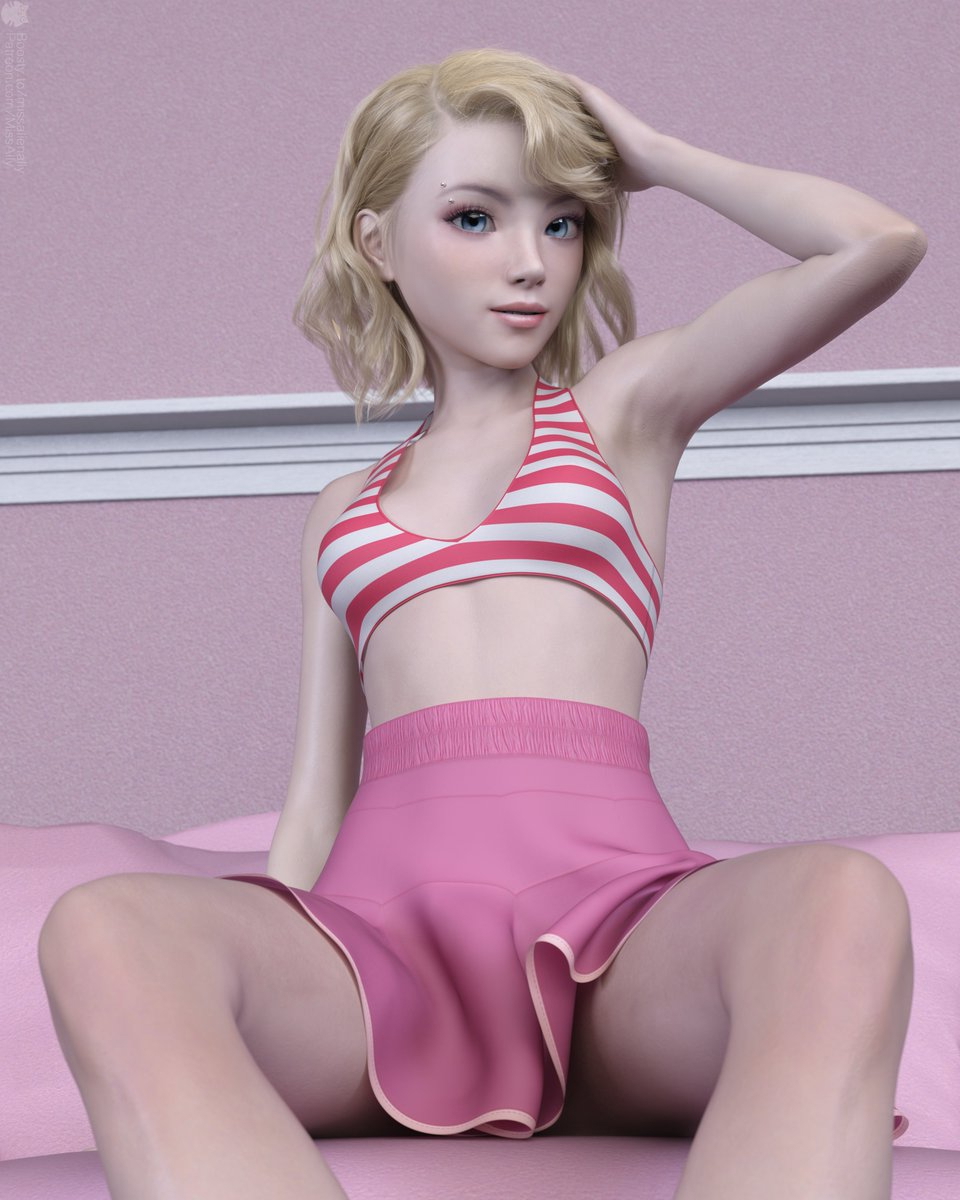 Spider Gwen 3D Art Daz Studio Daz 3D Daz Marvel Gwen Stacy Superhero Comic Heroine Costume