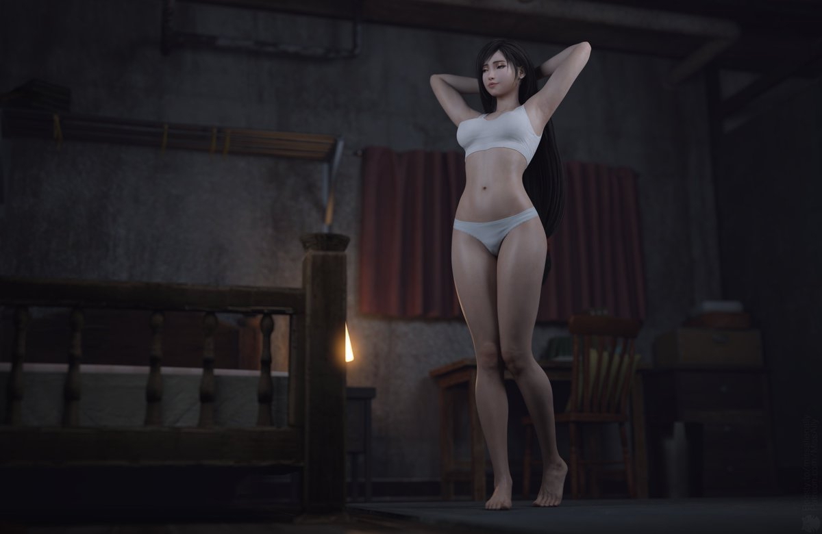 Tifa Lockhart Final Fantasy Game 3D Art DazStudio Daz3D Daz  Fighter