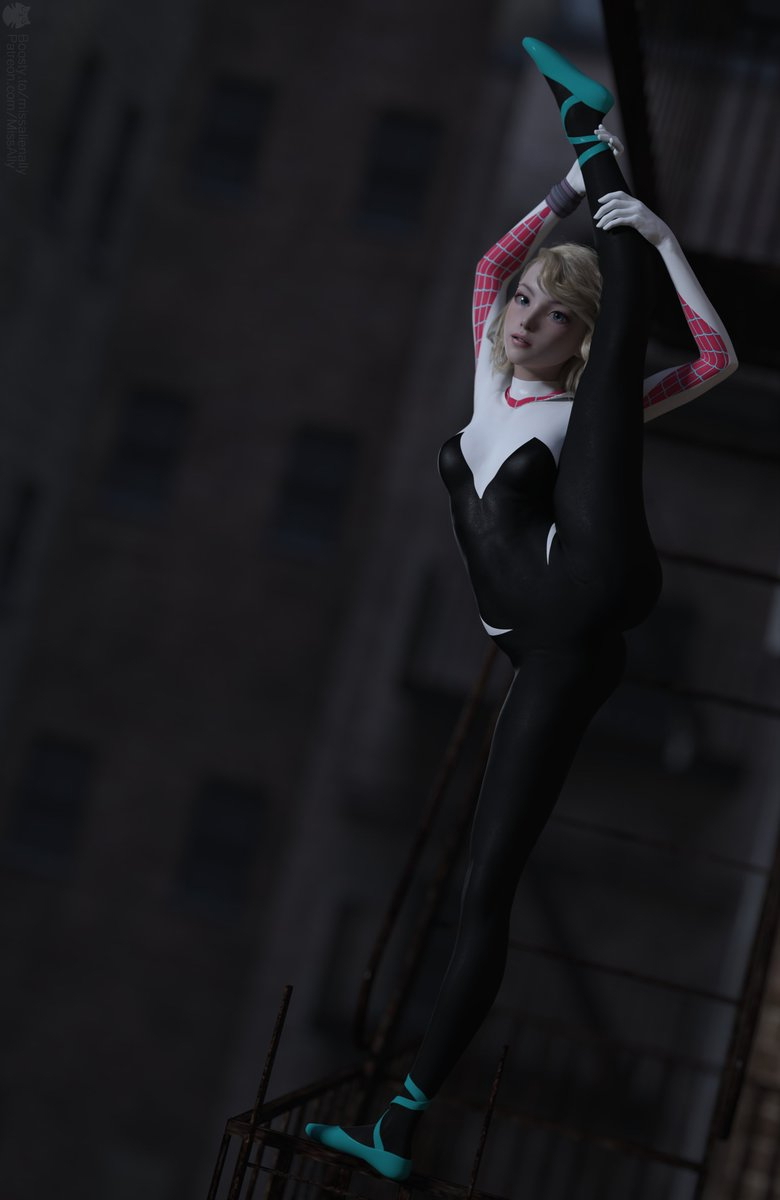 SpiderGwen Gwen Stacy Marvel Superhero Comics Digital Art