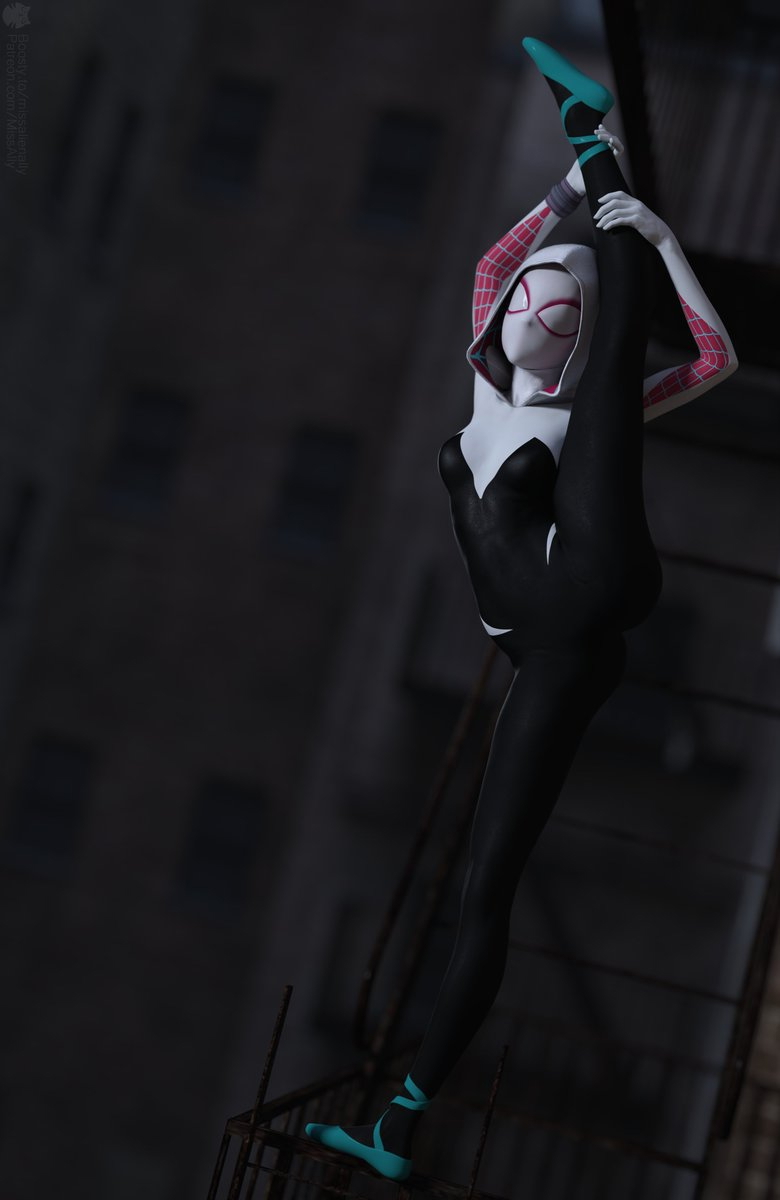 SpiderGwen Gwen Stacy Marvel Superhero Comics Digital Art 2