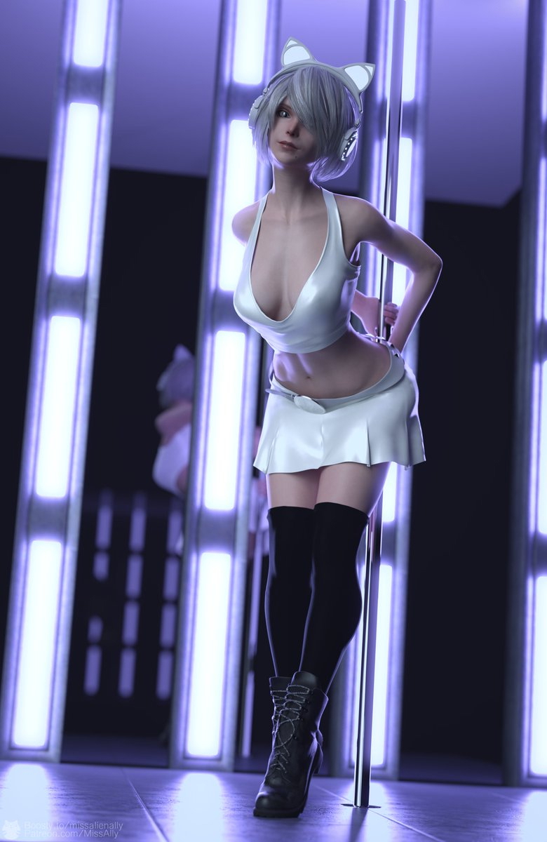2B NierAutomata Game 3D Art DazStudio Daz3D DAZ Yorha 9s Android A2 Machine