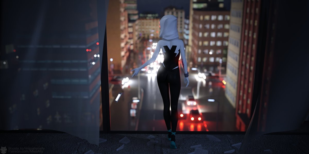 Spider-Gwen Artwork Spidergwen Marvel Superhero Comic Cosplay Costume Female