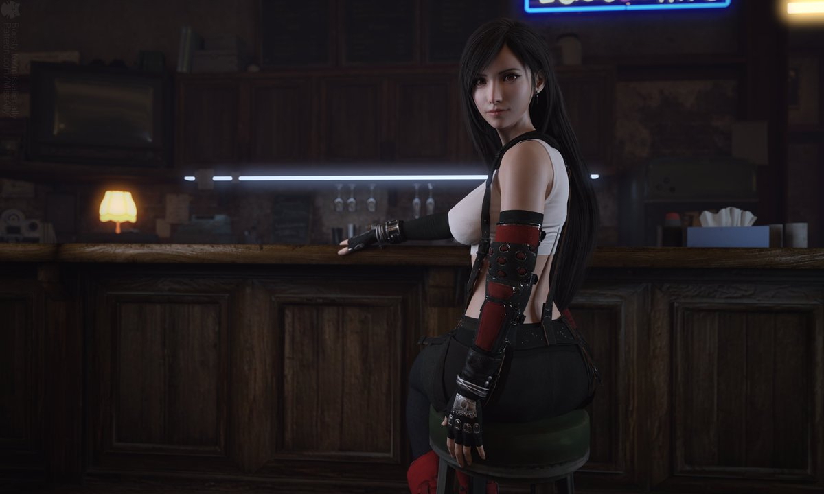 Tifa Lockhart Final Fantasy Game 3D Art DazStudio Daz3D Daz  Fighter