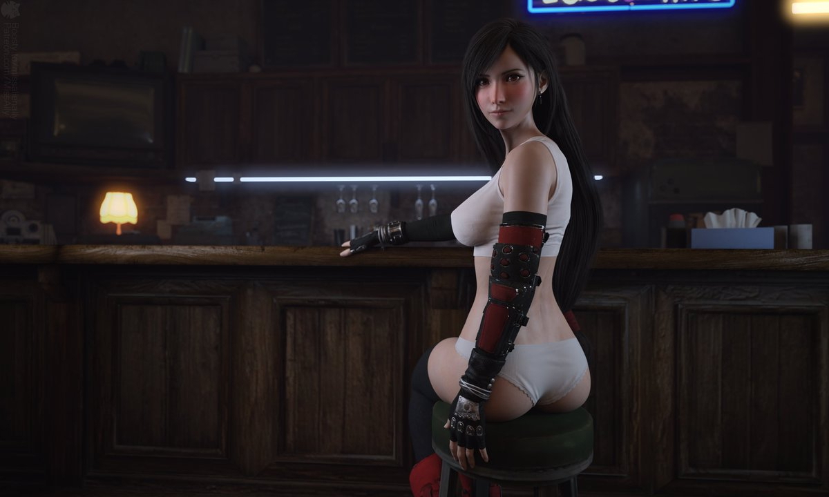 Tifa Lockhart Final Fantasy Game 3D Art DazStudio Daz3D Daz  Fighter 2