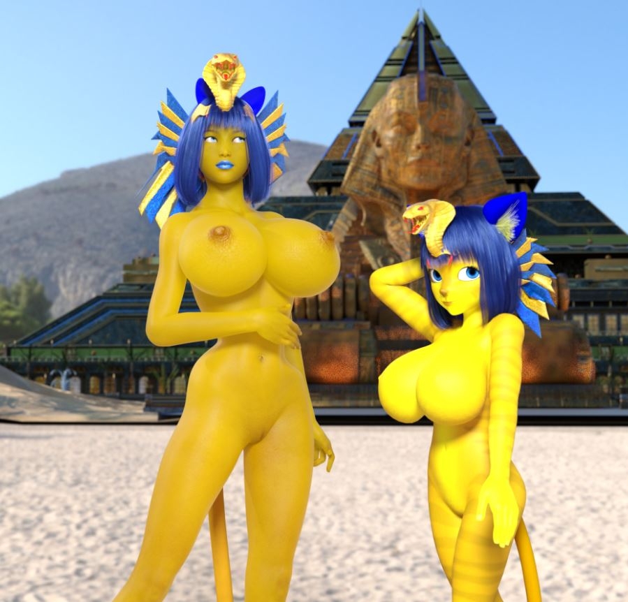 Ankha - 2 version - just another day at the Pyramid!