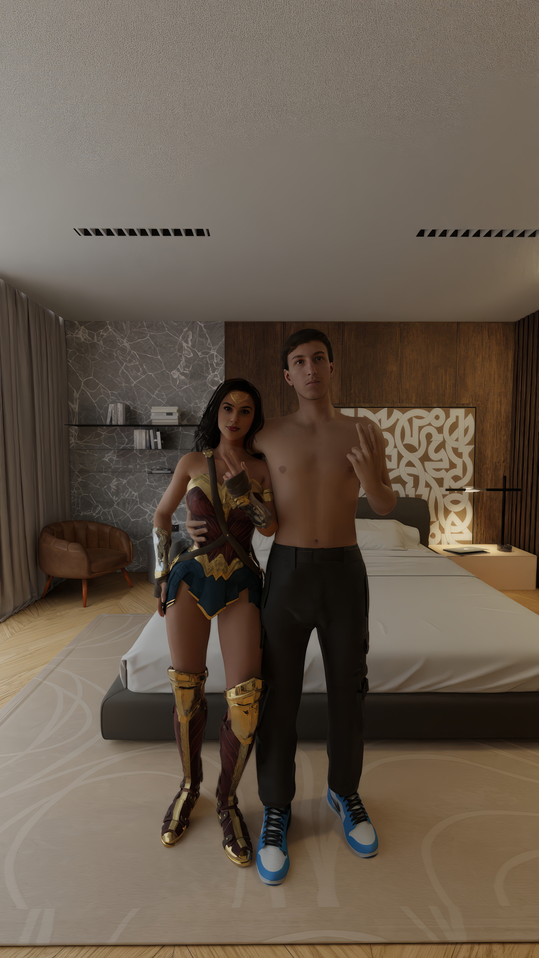  Gal Gadot Takes a Photo with Slam Wonder Woman 