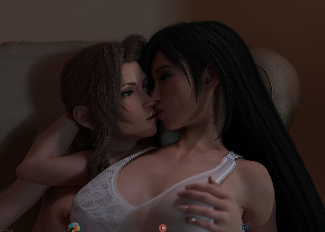 tomySTYLEs Aerith & Tifa Final Fantasy Tifa Lockhart Aerith Gainsborough Lesbian 3
