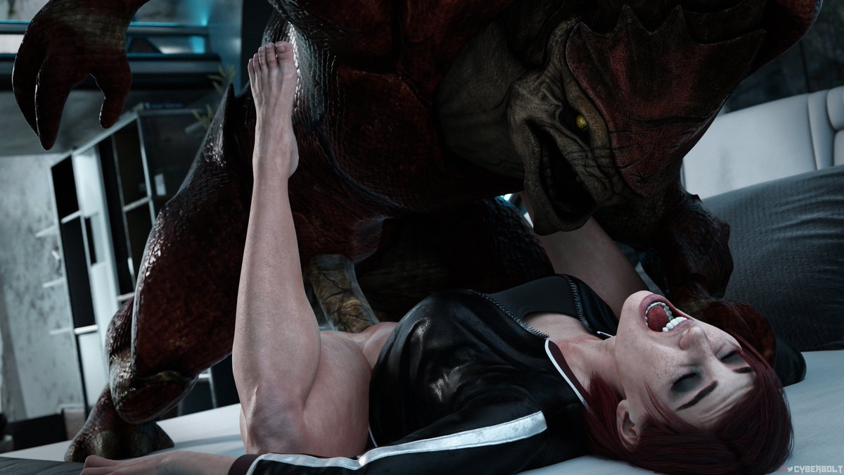 Mass Effect FemShep Wrex Matin Press Krogan Mass Effect Femshep