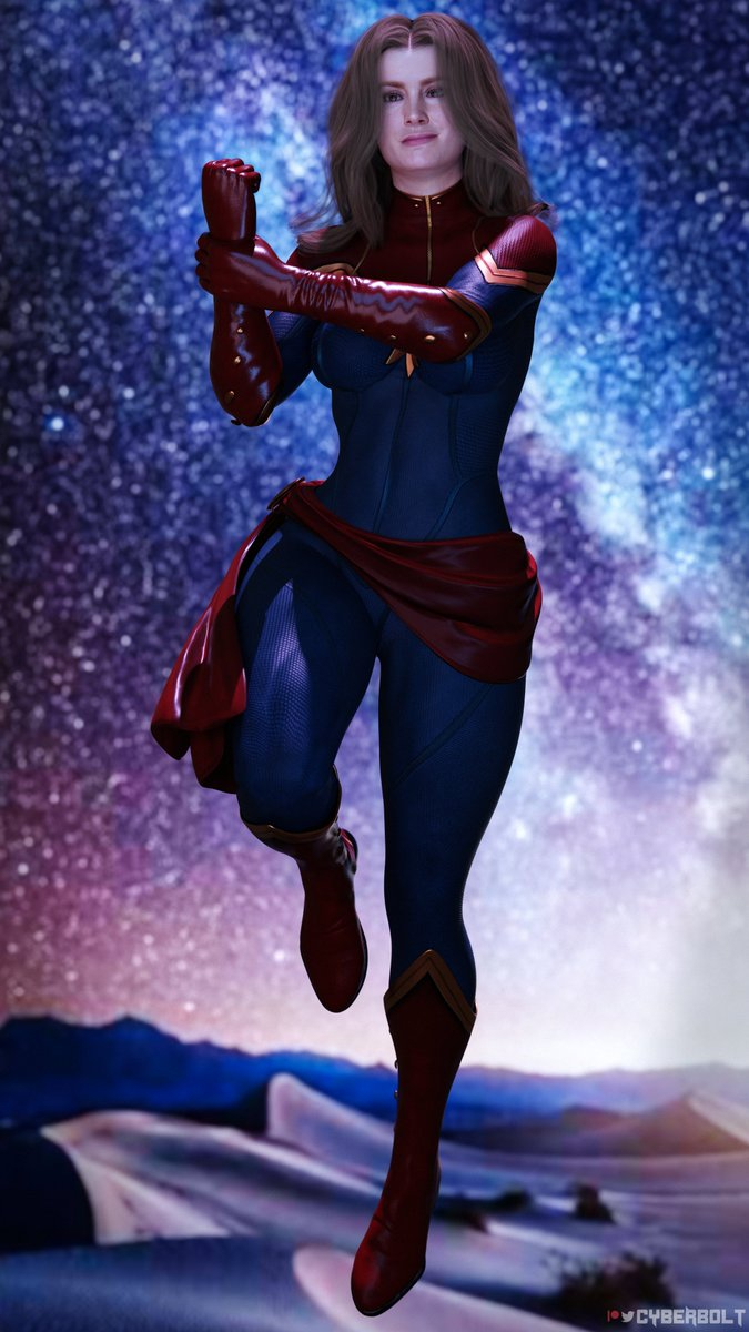 Captain Marvel Promo Test Render Captainmarvel Marvel Promo Test Render Model Nsfw Patreon Blender3d Fanart