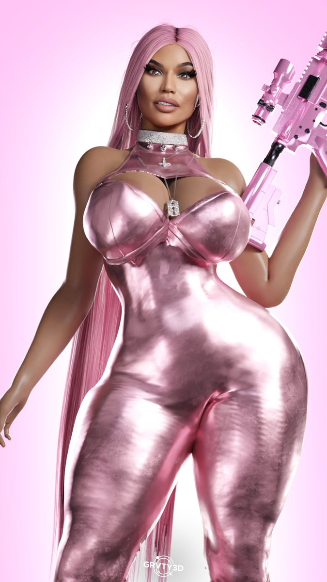 The pink operator  Game Character Pink Model