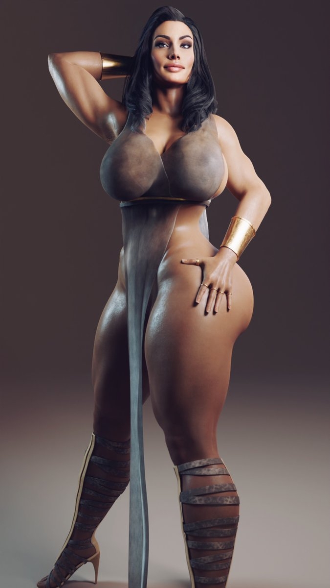 Wonder Woman Photoshoot Model by Rigid3d  Superhero Amazon Warrior 2