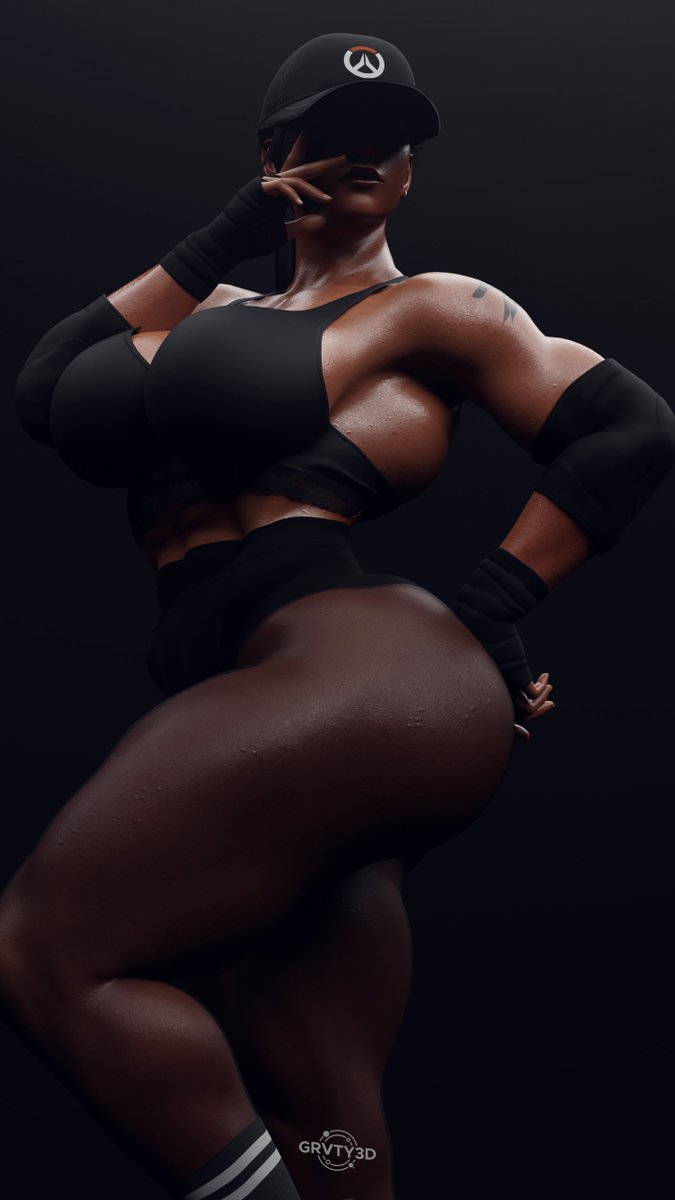 Muscle mommy Pharah coming for you do you run Pharah Muscle Game Character