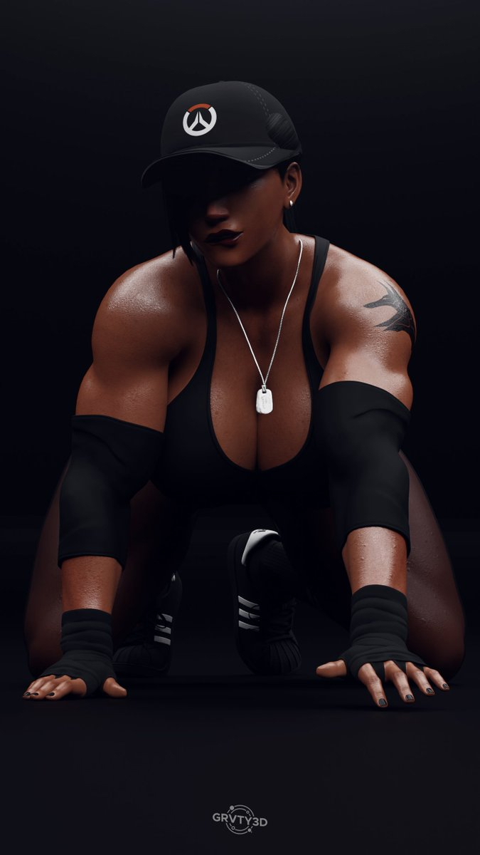 Muscle mommy Pharah coming for you do you run Pharah Muscle Game Character 2