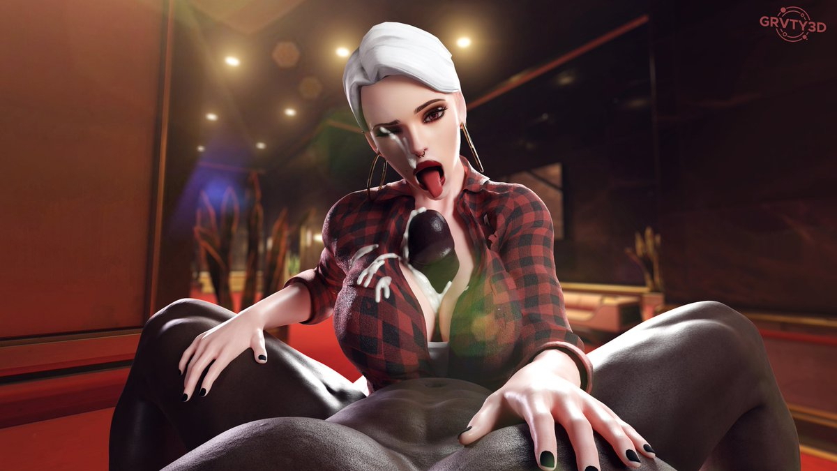 Ashe clothed boobjob in a hotel lobby Ashe Clothed Boobjob Model Male