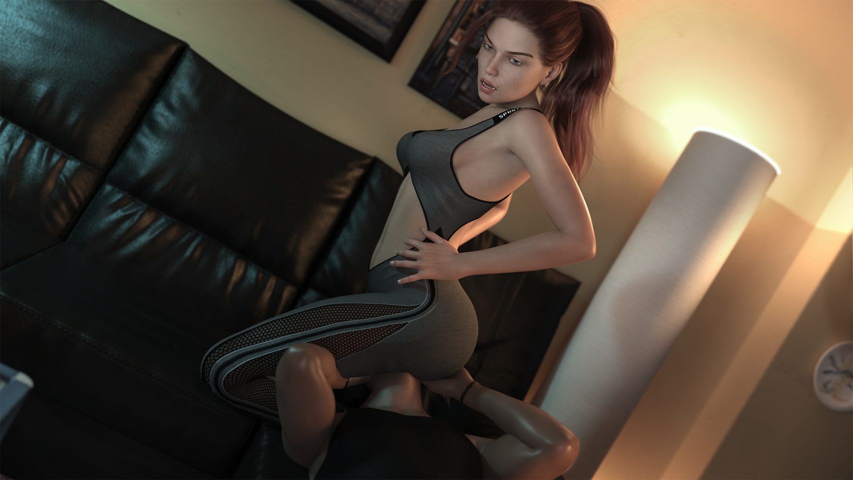 Summers Gone - Leggings  3d Porn Horny Face Big Tits Big Ass Ass Feet 3