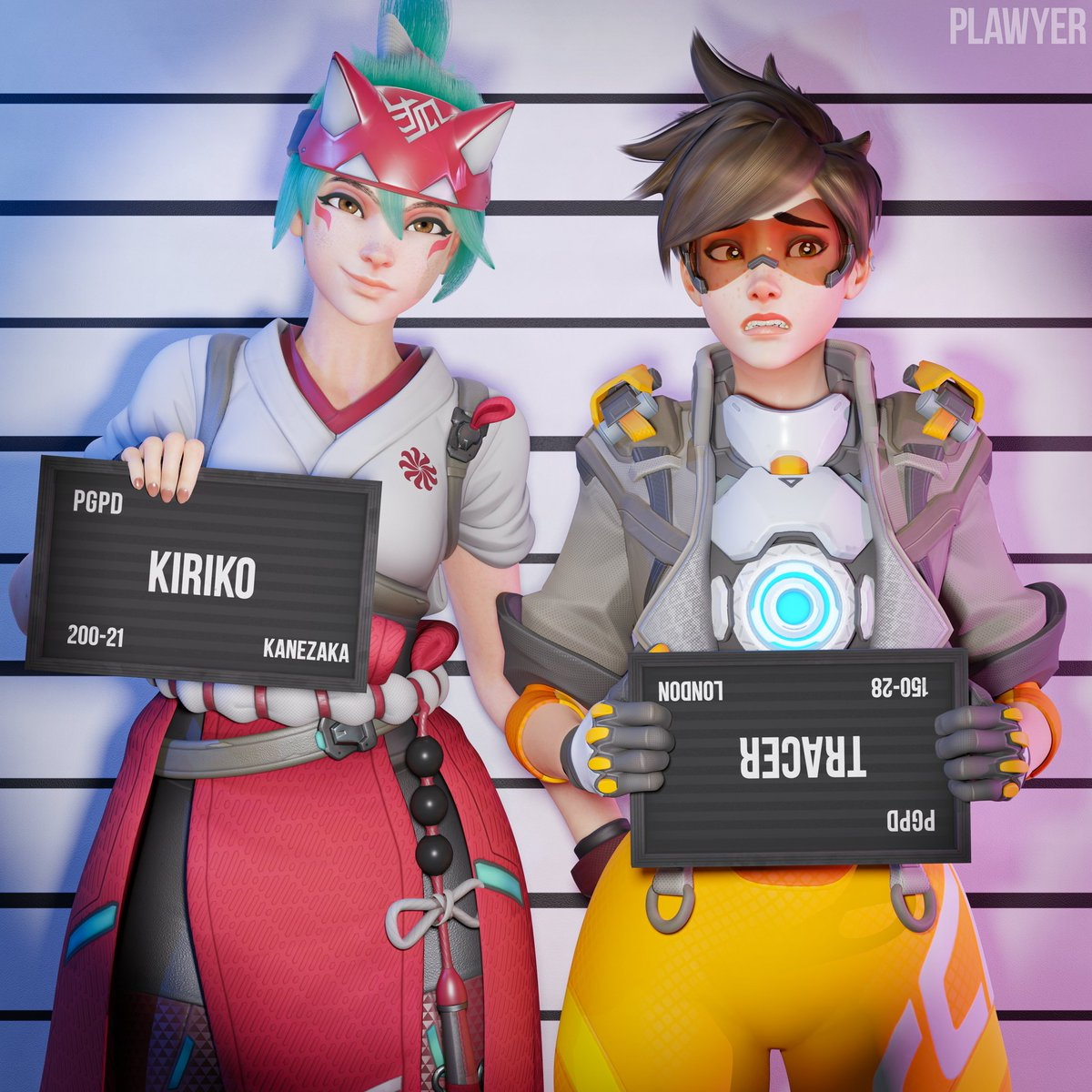 Double Punishment Overwatch Tracer Kiriko Nsfw Rule34