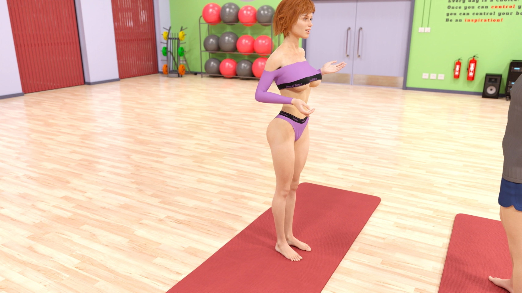 Uni of Problems - Yoga Session  Big Tits Big boobs Big Ass Ass 3d Porn Horny Face Teen Sexy 4